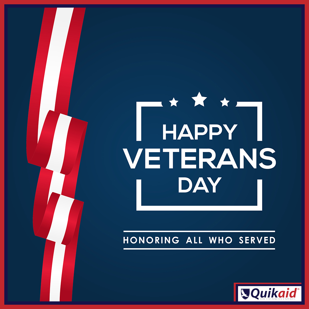 Quikaid's tweet photo. Happy Veterans Day from all of us here at Quikaid! 

It is a great honor and a privilege to represent so many veterans in their disability claims! Thank you to all who have served our country so heroically! https://t.co/hophY2xAzY