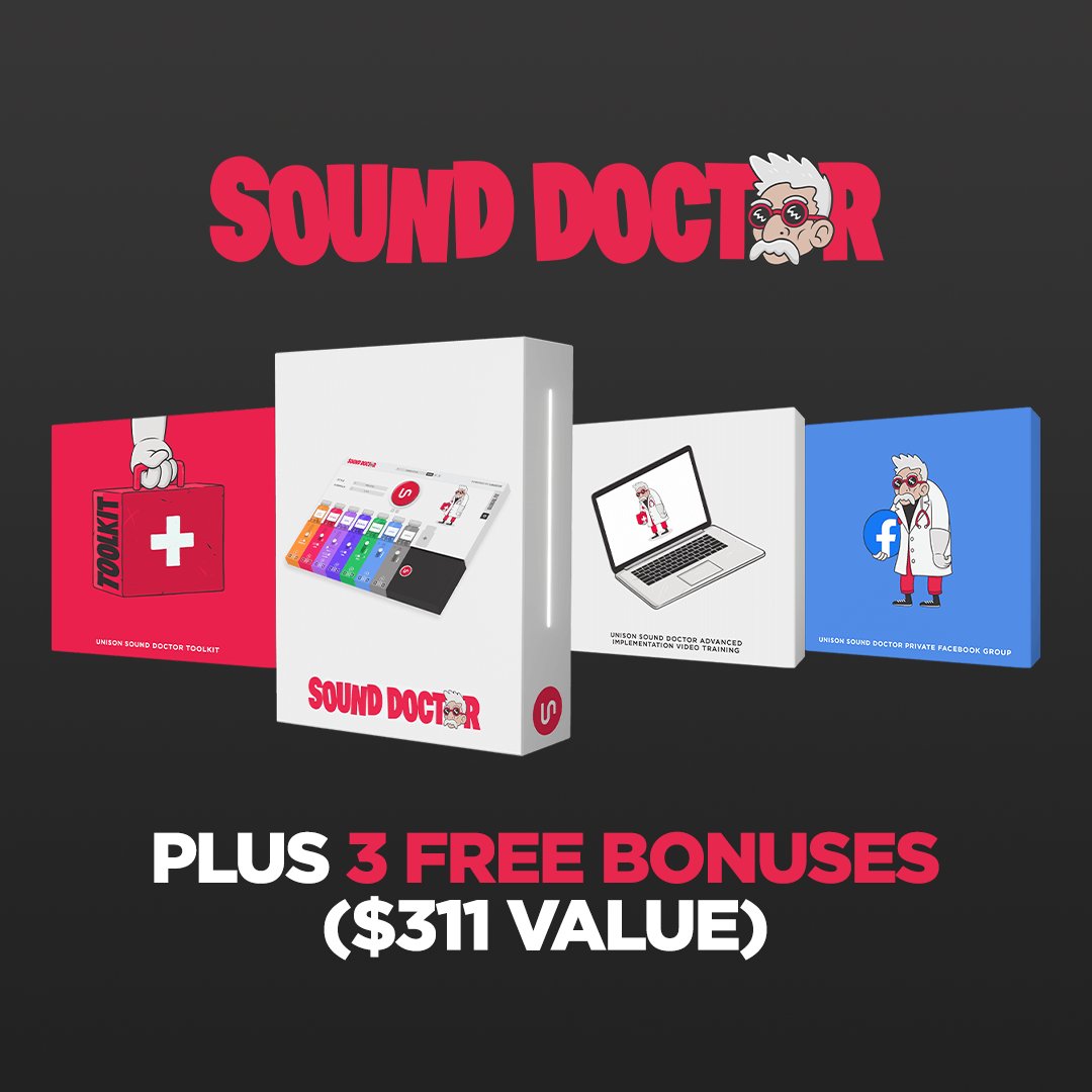AndresDeLeon509's tweet photo. Limited time offer $100 off Sound Doctor ๐๐น๐ฅ๐ธwith 3 free bonuses ($311 value) https://t.co/FejflGWGc9 #Beatstars #DripForSale #Spotify #Tidal https://t.co/0j2UAENT7e