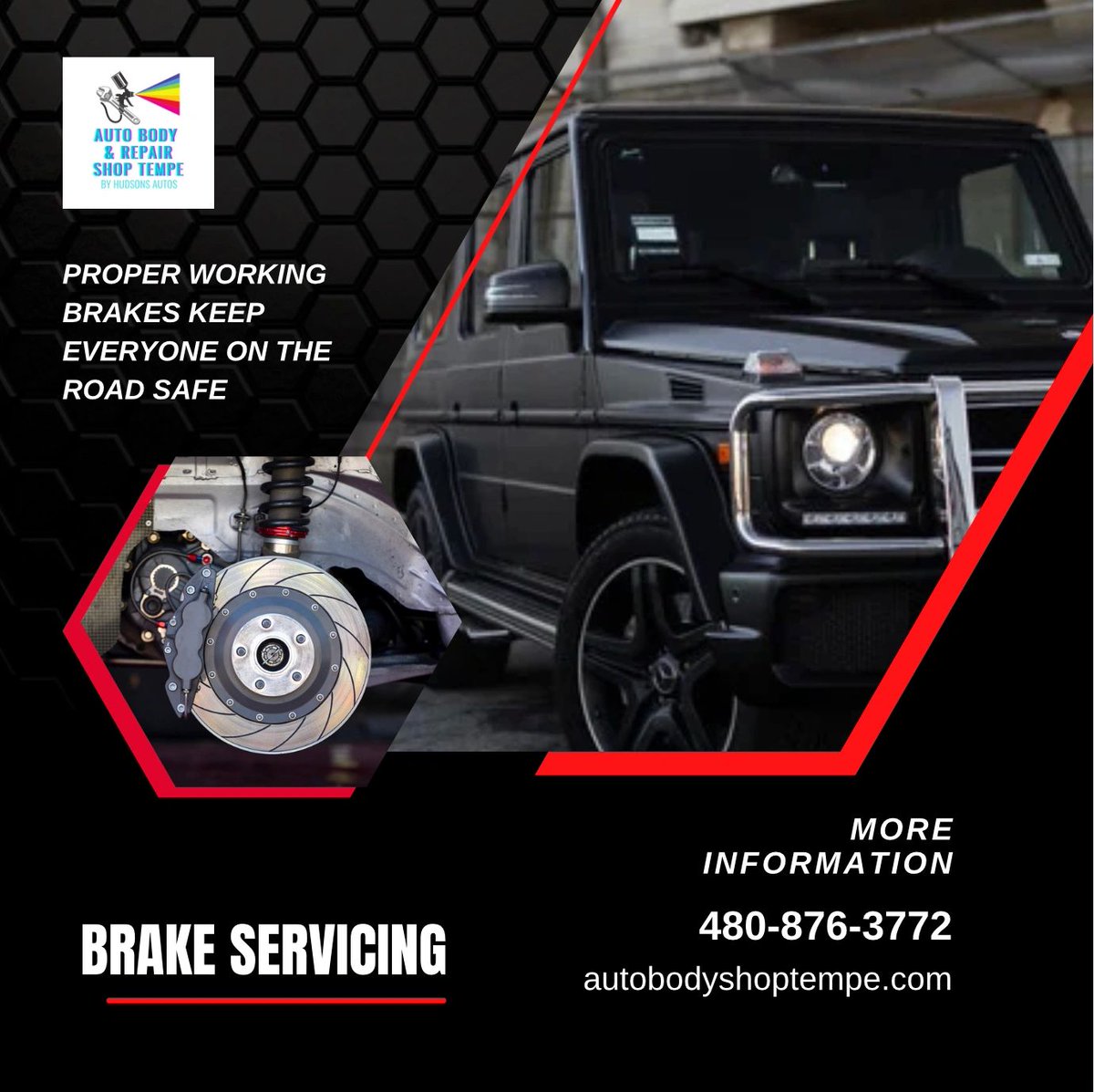 Proper working brakes keep everyone safe on the road. Book your brake service today!