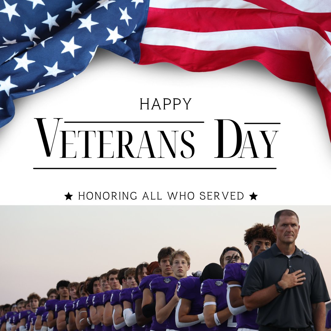 Today, we honor the brave men and women who have served our country both at home and abroad. 

Thank you to all of our veterans for your willingness to serve and sacrifice. 🇺🇸