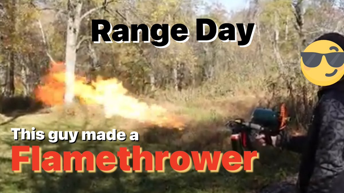 HomeboyTactical's tweet image. ***NEW VIDEO ALERT***
Range Day video with variety of guns and a flamethrower!  #pro2ndamendment
#ProGun 
#Pro2A 
#PewPewlife 
#ammosexual 
#Gunreviews 
#9mm #Flamethrower #Shotgun