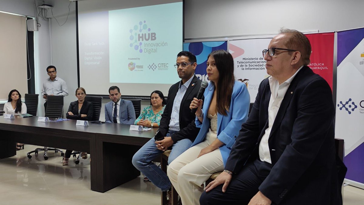 Telecom_Ec's tweet photo. Somos parte del #ThinkTankTech transformación digital y visión empresarial. El trabajo articulado con la academia y el sector empresarial nos permite promover soluciones integrales para cerrar la brecha digital
Todos aportamos por un Ecuador digital 🇪🇨
@vmaino https://t.co/x3ngx9uBgm
