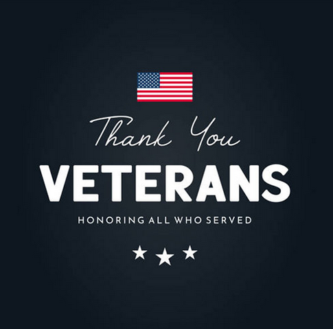 Happy Veterans Day to the men and women who have served and continue to serve! We thank you for your dedication, sacrifice, and fighting for our freedom. #HappyVeteransDay #VeteransDay