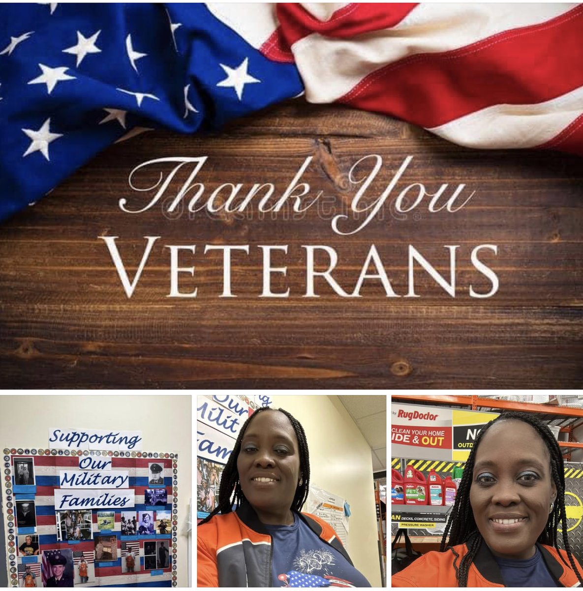 At work store 2768 thanks to all veterans. ⁦<a href="/mirandie11/">Miranda King</a>⁩ ⁦<a href="/chadgee1/">Chad Galombeck</a>⁩