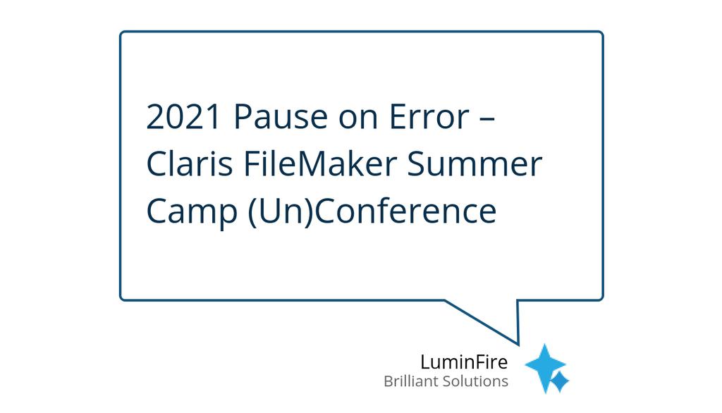 LuminFire's tweet image. Many of the sessions presented at Pause will be or are now available at local FMPUG or FileMaker Meetups.

Read more 👉 bit.ly/30mODeF

#FilemakerDevelopers #Claris #PauseOnError #ShareExperiences #FileMaker