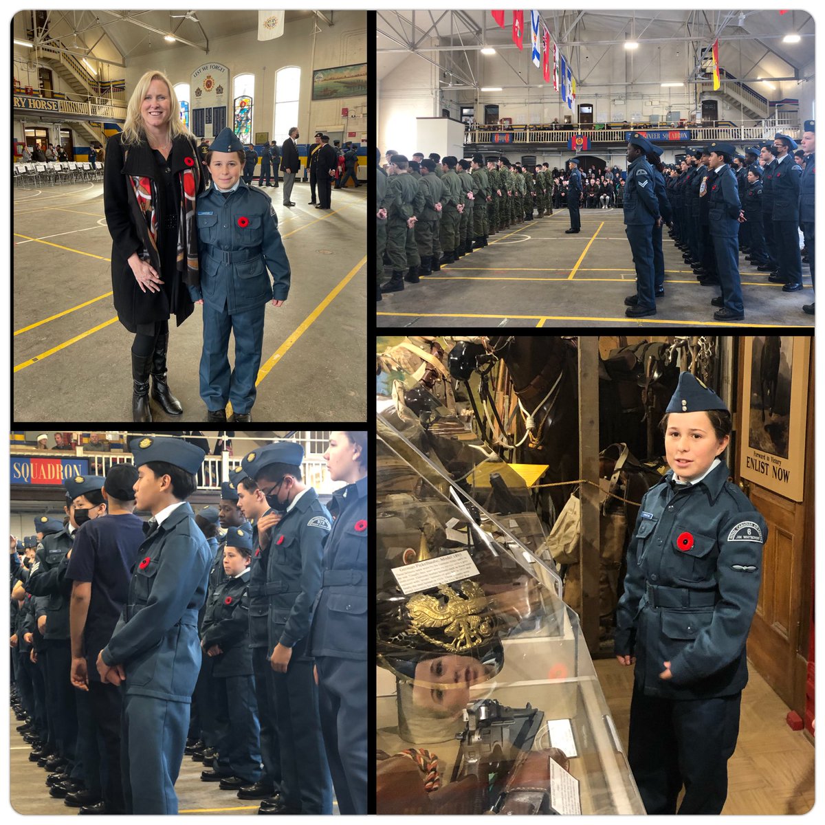 Proud to attend a special Remembrance Day service at Fort Gary Horse, McGregor Armoury.  Many cadets and officers in attendance. Lovely tour of their on-site museum. We will remember them.  🇨🇦#lestweforget2022