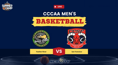 NJCAA_Execs's tweet photo. November 11, 2022
MEN'S BASKETBALL
12:00 PM
Feather River VS San Francisco
LIVE https://t.co/YAphm3p009
@ Rocklin, CA George Goto Classic at Sierra
@USFDonsMBB 
@gfuru27
@RowdyMeeks
@ghost_roberts
@DonsAthletics
@ThereGoZaytoven 
@FeatherRiverCol
@FRC_Baseball https://t.co/fC0fOLsZ5Y