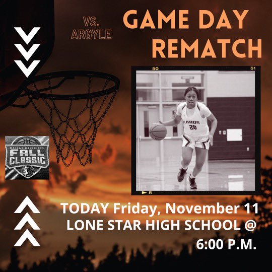 ‼️Please come out and support the Lady Lobos play in the semifinal game vs Argyle in the Mavs Classic.‼️