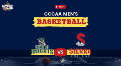 NJCAA_Execs's tweet photo. 2:00 PM
Shasta VS Sierra
George Goto Classic: 11/10/22-11/11/22
LIVE https://t.co/YAphm3p009
@SierraSports 
@SierraCollege 
@ShastaCollegeAt https://t.co/fQMu8GtWpk