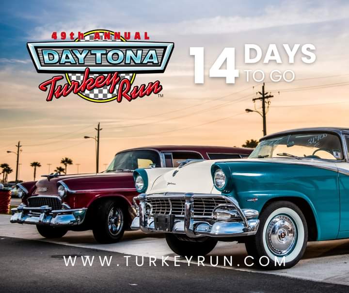 Joining Our Traffic Team Radio Network: the 49th Daytona Turkey Run, November 24 - 27 Daytona International Speedway The largest combined classic car show and swap meet in the U.S. includes more than 6000 custom and classic cars show spectator tickets at turkeyrun.com.