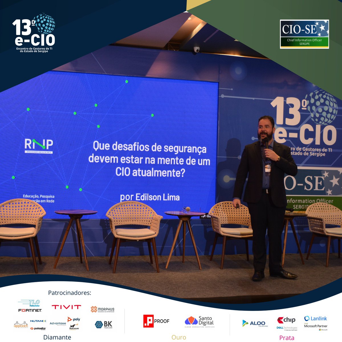 ciosergipe's tweet photo. Edilson Lima, Gerente do Centro de Atendimento a Incidentes de Segurança da Rede Nacional de Pesquisa – CAIS/RNP, palestrou sobre: ‘’Quais desafios de segurança devem estar na mente de um CIO atualmente?.’’
#VemComAgente
#13eCIO
#VamosJuntos https://t.co/VQsm0HPqwe