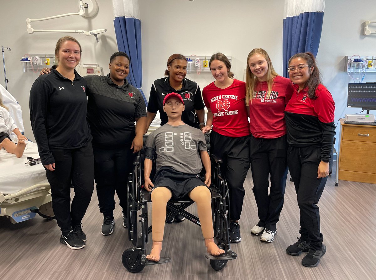 NC_ATP's tweet photo. The L1 students met Alex, Aria, &amp; Ares today in the Simulation Center. They honed their cardiopulmonary assessment skill &amp; experienced 3 simulations. Thanks to Drs. Tiffany Delane PhD, PA-C &amp; Ericka Stoor-Burning, DHSc, MS, PA-C, CHSE  for your collaboration!  #HPW2022 #IPE https://t.co/cyc3rnmjsD