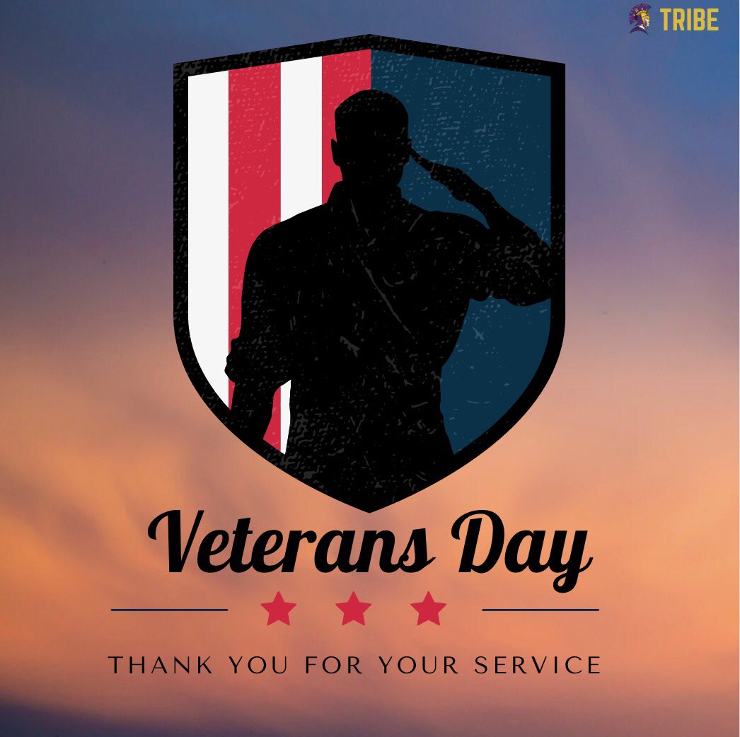 WaukeeBoysTrack's tweet photo. Happy Veteran’s Day! Thank you to those who have served and those still serving today for your love, sacrifice, and courage to protect our great country and freedoms. Not all heroes wear capes. #USA 🇺🇸 #ThanksVets 👊🏻 https://t.co/yE4hYI0UwE
