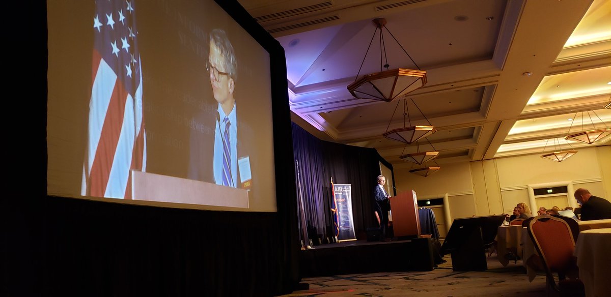 Tenth Circuit Judge Robert Bacharach speaking at #AJEI2022 <a href="/AJEI_Summit/">Appellate Judges Education Institute</a> on legal writing for judges and appellate attorneys: