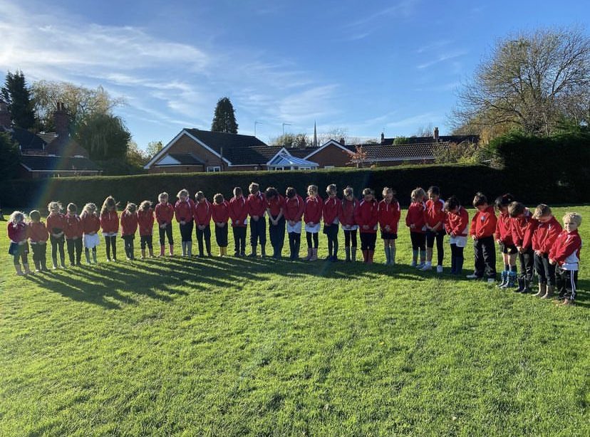 In honour of all those who have been lost, our 2 minutes silence in the beautiful sunshine today <a href="/PoppyLegion/">Royal British Legion</a> #WeWillRememberThem #together