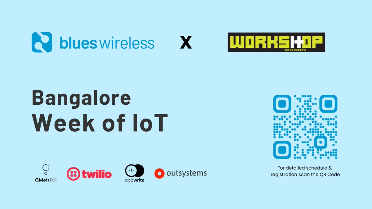 Come join <a href="/twilio/">twilio</a>, <a href="/OutSystems/">OutSystems</a>, @apprwrite, and <a href="/GMetriXR/">GMetri</a> for our first <a href="/blueswireless/">Dora Boffin</a> makerspace, an entire week of events planned around #IoT discussions, starting Nov. 17th!  Learn more and join here: hubs.ly/Q01s6vHg0