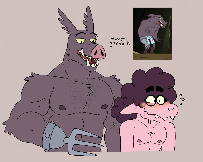 Chippybooru's tweet photo. So in September I binged all of SVTFOE and I was super tempted to make an OC for it! Meet Yed Orion, a astrologist that totally isn't in love with a background character :]

#monsterlover #SVTFOE #bara #Meatfork https://t.co/1AzUhgmxDL
