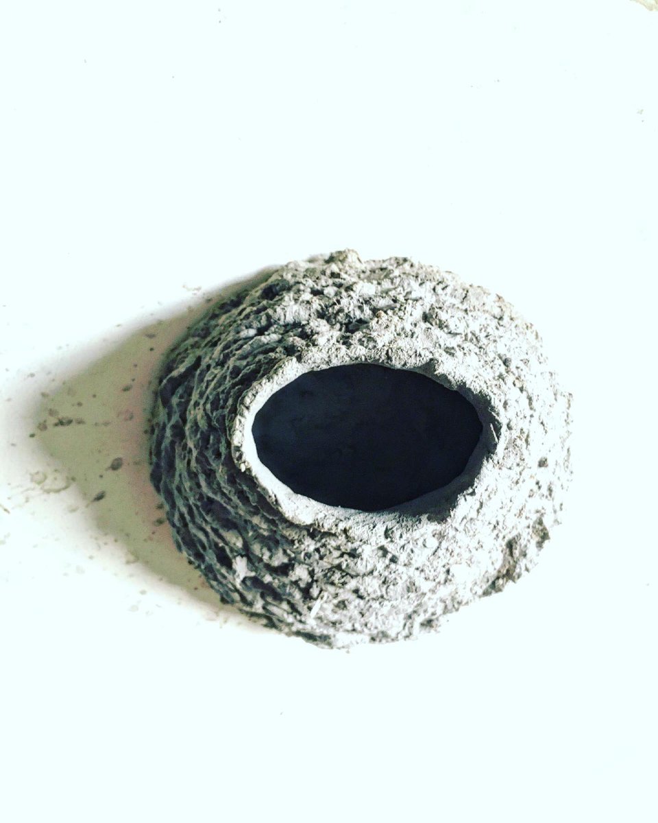 ArtecologyDept's tweet photo. Nest pod. #3dprinted with fingers!
Next step is to see if we can scale up the technique to make bigger objects.
#BioCraft #ecoengineering https://t.co/dBGR9eDE9K