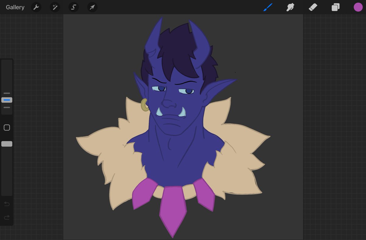 ArchonAether's tweet photo. Heyo! I’m still alive but taking social media breaks when I can. But still got some drawing done. Tried Alpha Lock the lines and was inspired by my good friend @wererdraws to do some lines like this Stan Levay from Monster Prom https://t.co/9BgHOiKZoX