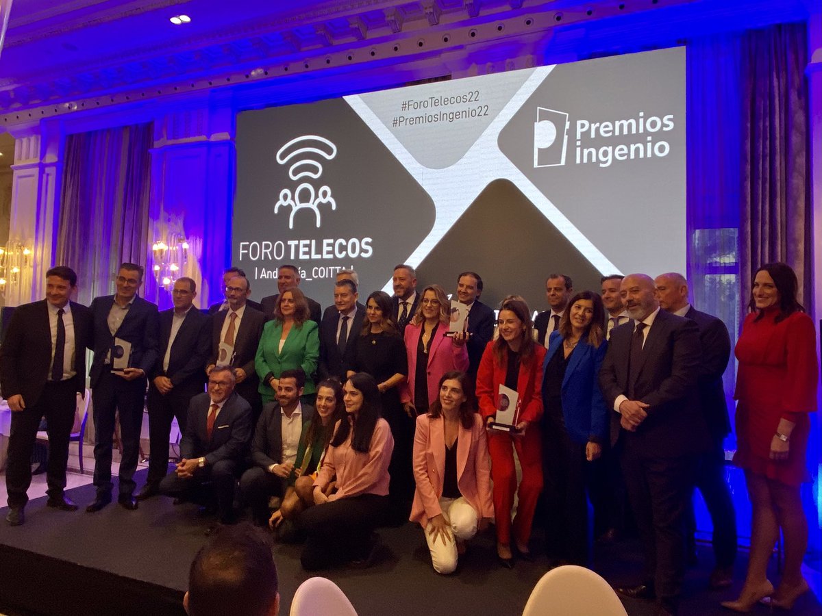 mortigosab's tweet photo. Una representación del @coitaoc ha estado presente en el #ForoTelecos22 y en la entrega de los #PremiosIngenio22
¡Enhorabuena a los premiados y muchas gracias al @coitta_aagit, un año más, por compartir con el colectivo y el sector estos momentos! https://t.co/6i7x4U6jf2