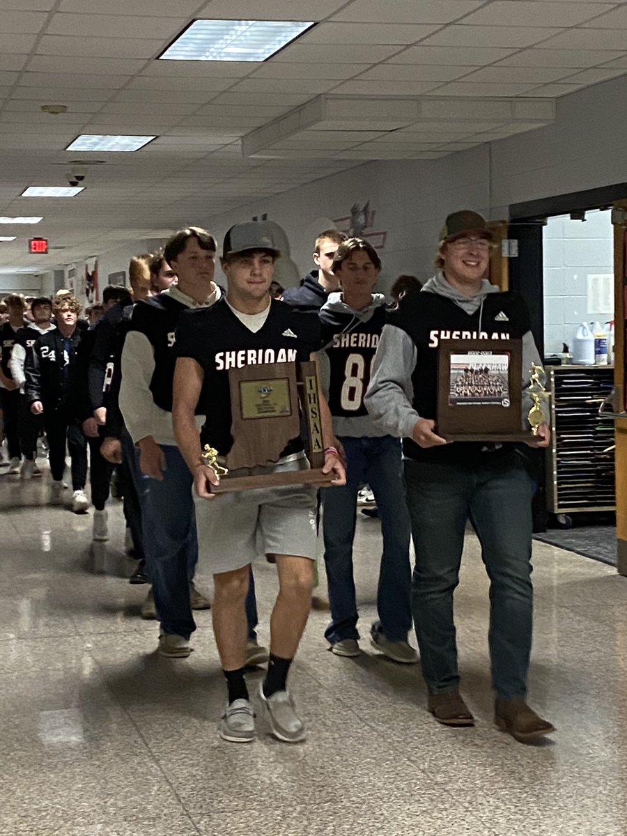 These Hawks!  What a year!  2022 HHC Champions and IHSAA Sectional 45 Champions!  Champions Walk and into our Regional game this evening!  Let’s go Hawks!