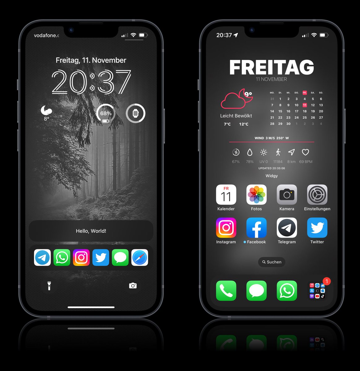 JanSch74's tweet image. My Weekend Setup 🔥 #iPhone14 #iOS161 #iOSLockscreen #iOSHomescreen #Widgy #ActivityBuilder by @Taher_Dev @LockLauncherApp @screenshot_pro