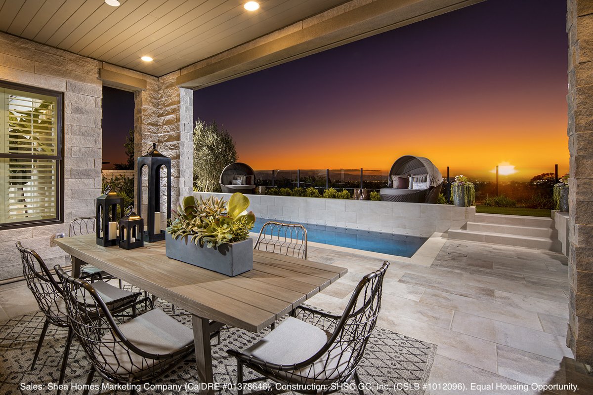The Teresina Plan 2X model is now available to own! You'll love everything about this home, especially the stunning outdoor living space with a pool &amp; spa. Embrace elegance today in Lake Forest. Contact a Community Representative for more information. bit.ly/3h9zcKo