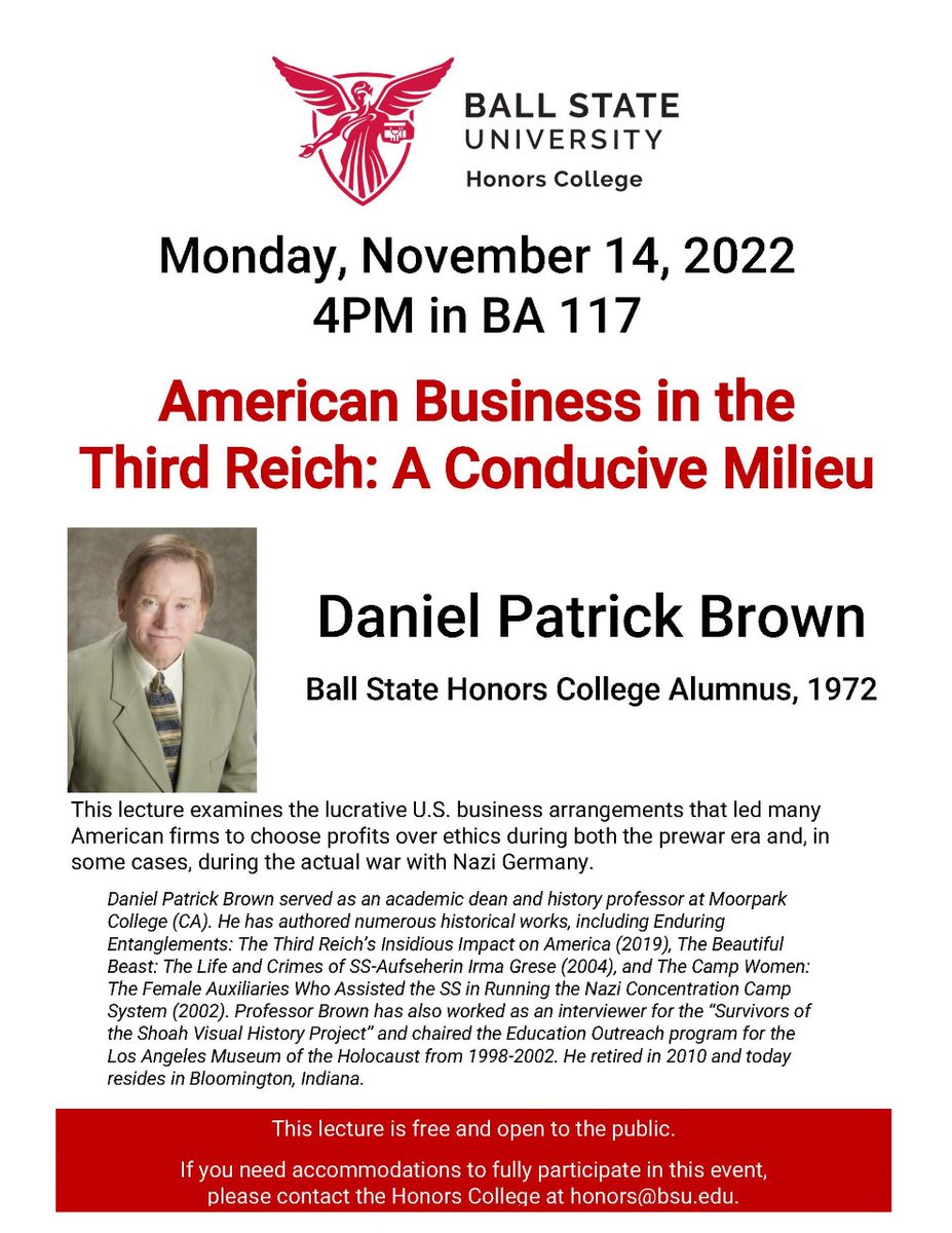 Our next Honors lecture!