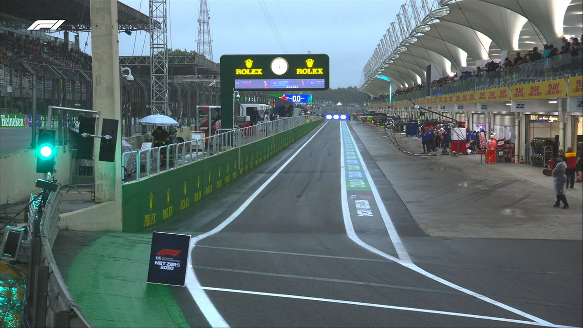 Formula 1 on Twitter: "GREEN LIGHT So far an empty pit lane #BrazilGP #F1"