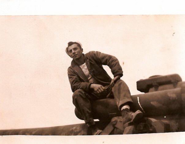 Thank you dad for your service. In honor of #VereransDay. This photo of my dad was taken during WWII during the invasion of IWO JIMA.