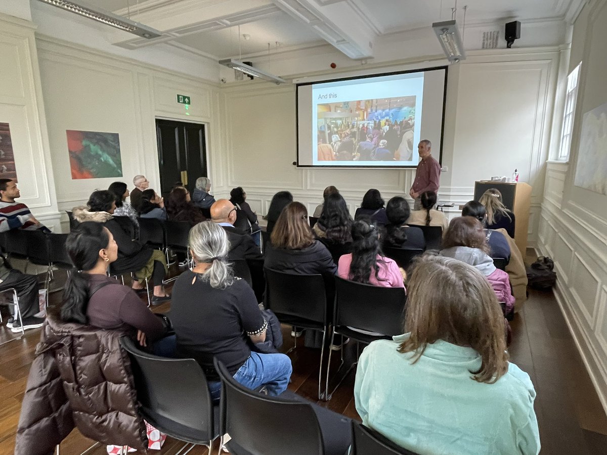 Uganda2Leic50's tweet photo. Such a great turn out for Prof Graham Black’s talk on how we created the #RebuildingLives exhibition(s)! Community members, students and members of the public all really engaged with the talk and then joined us for a tour of the exhibition @leicestermuseum 😃 https://t.co/a6TkXI2w3W
