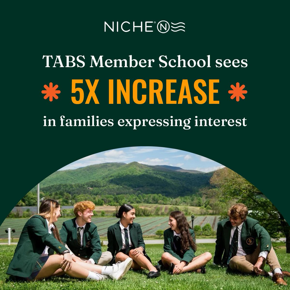 Rabun Gap-Nacoochee School increased awareness 5x and you can, too! Find out more at <a href="/TABSorg/">TABS</a> - table 42, or read the story here: niche.bz/3EbvIVz