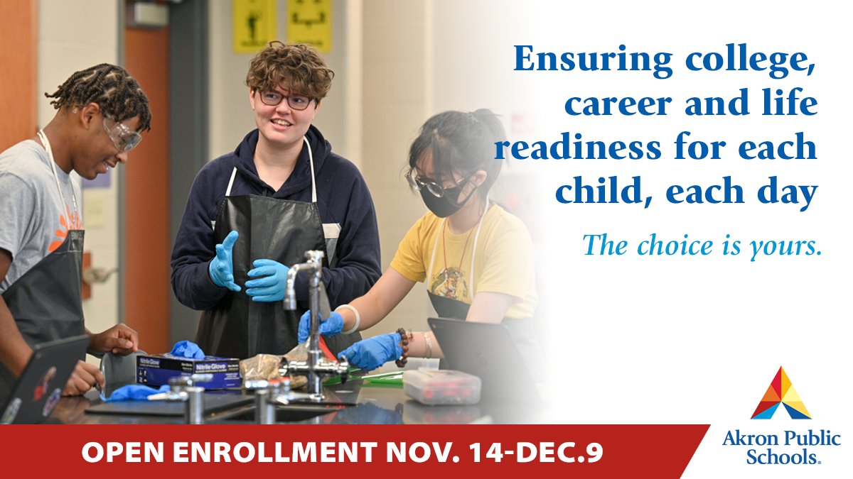 Akron Public Schools on Twitter "Open enrollment for the 202324