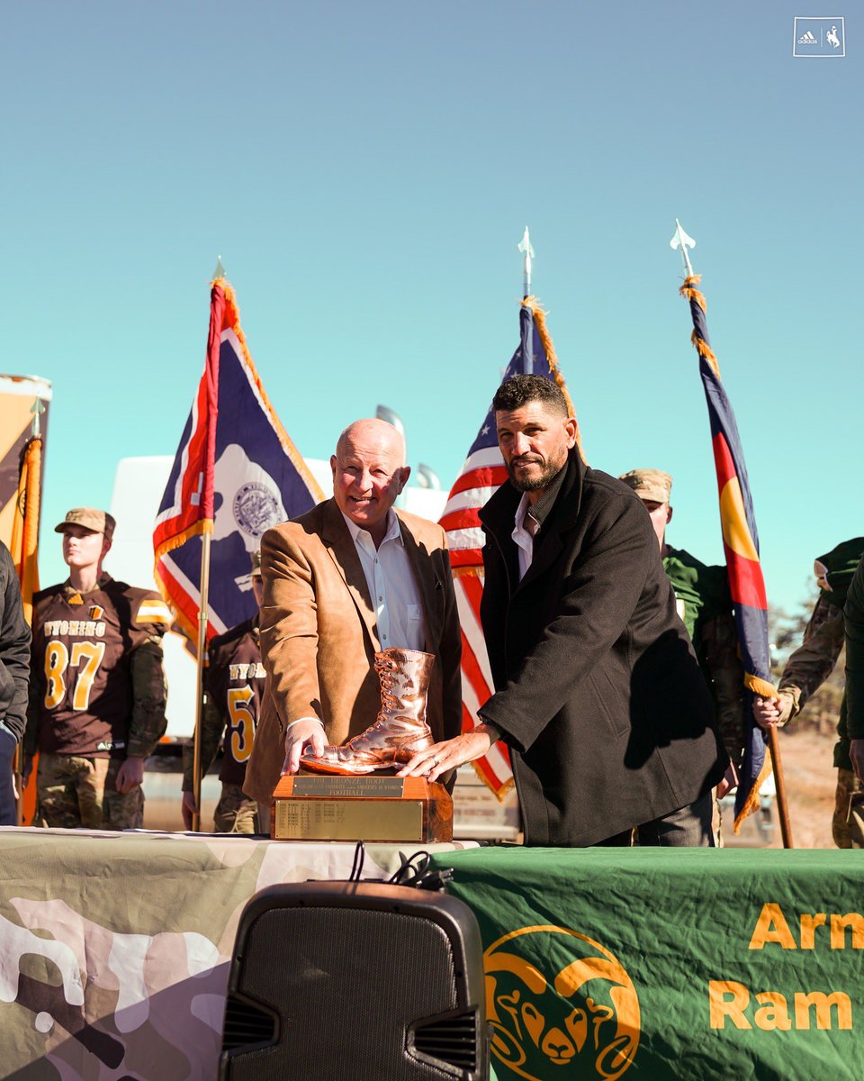 For the Bronze Boot. 

At the border with <a href="/wyo_football/">Wyoming Cowboy Football</a> 🤠🆙