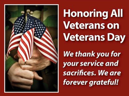 Thank you veterans!