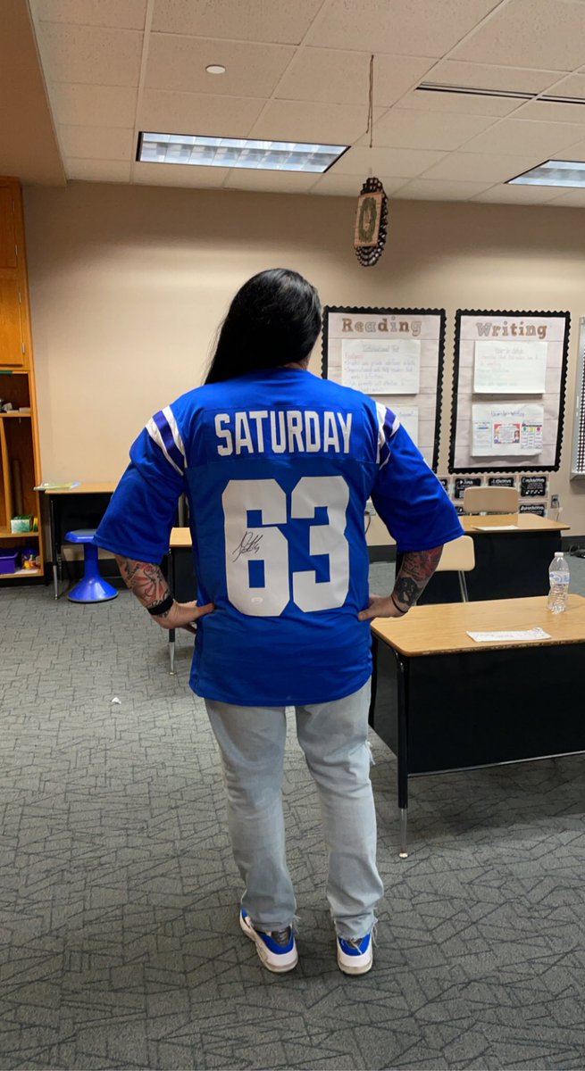 ajacobs22511's tweet photo. FOOTBALL Friday: #saturdaystrong #63 if you were Jeff Saturday #Colts as the new head coach and you were down by 7 with 30 seconds to go in the game and the ball was on the 50 yard line… finish the story in your journals @jeffsaturdayNFL @NorthWayneElem #IndianapolisColts https://t.co/lZMAH4FOZr
