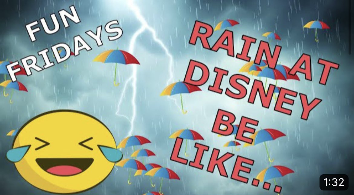 RobWieska3's tweet photo. It’s Joeysworld:  ☔ Rain at Disney be like... https://t.co/Mq3kd3mew7 via @YouTube #WaltDisneyWorld #DisneyWorld #FunFridays #SongParody #JoeyRocks @Joeysbestbud1 https://t.co/FFN4h9QAF0