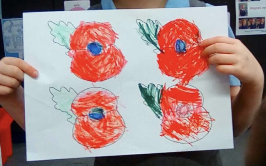 WHSyearr's tweet photo. The children took part in Remembrance Day today by creating different types of poppies! They were also very sensible and respectful for the 2 minutes silence. Great work, well done! #RemembranceDay https://t.co/OSKcnG9eLx