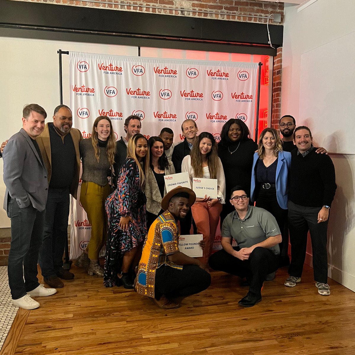 Congratulations again to our #VFADemoDay winners, <a href="/gohumblebrag/">Humblebrag</a>, <a href="/encirclegrief/">encirclegrief</a>, and <a href="/_kahenmei/">Kahenmei</a> and thank you to our judges, Rae'Mah Henderson of <a href="/tpinsights/">The Plug</a>, Maggie Belshé '15 of @ResBiotic, and Will Wright of <a href="/ProtectiveLife/">Protective Life</a> for a great event!