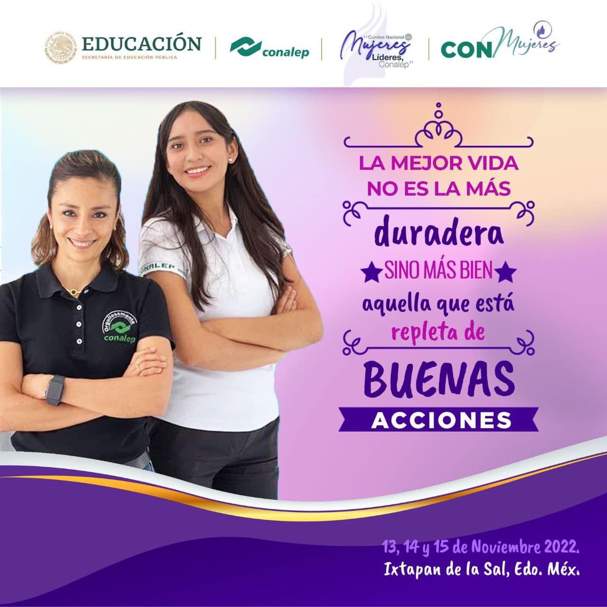 EnriqueKuHerr's tweet photo. Súmate a la “1ª Cumbre Nacional de Mujeres Líderes Conalep”,construyamos las respuestas ante las interrogantes de siempre, ¿qué puedo hacer para eliminar la violencia en las mujeres? ¿Cómo promover el desarrollo, bienestar y progreso para las alumnas?. Sé parte de la Red. 💜💚 https://t.co/TaBBV0rSzC