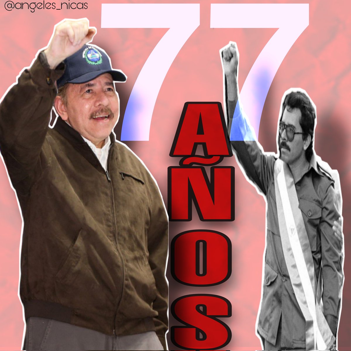 #Nicaragua Con mucho cariño le deseamos a nuestro Presidente Daniel Ortega un Feliz Cumpleaños, que Dios le continúe bendiciendo, dándole sabiduria para liderar este País y le regale muchos más años de vida ❤️🖤🇳🇮🎂🥂
#Daniel77TeQueremos 
#TropaSandinista