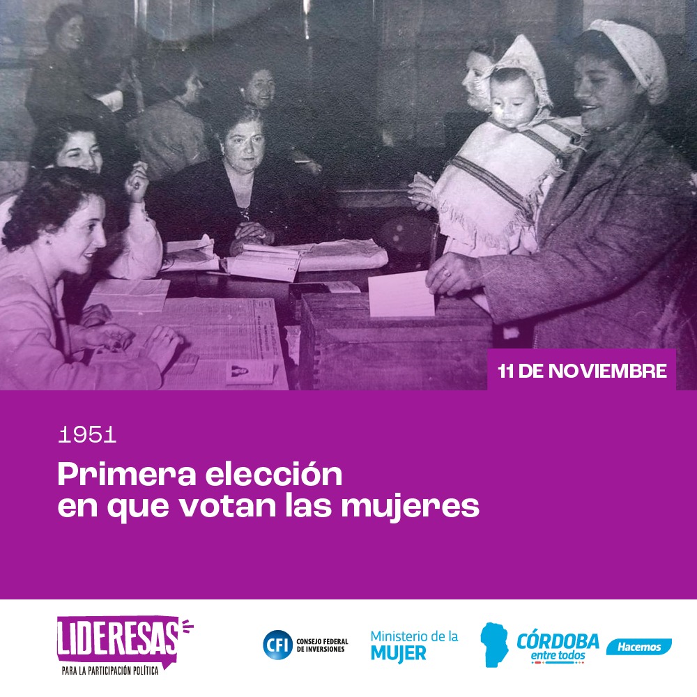 Lideresascba's tweet photo. 📌 Se cumplen 71 años de la primera vez que las mujeres votaron en #Argentina con el impulso de la ley 13.010, conocida como #LeyEvita. Hoy lo conmemoramos por ser un paso gigante en el reconocimiento y ampliación de los derechos políticos femeninos en nuestro país. 🙌 #Lideresas https://t.co/RbBEvq6Gfn