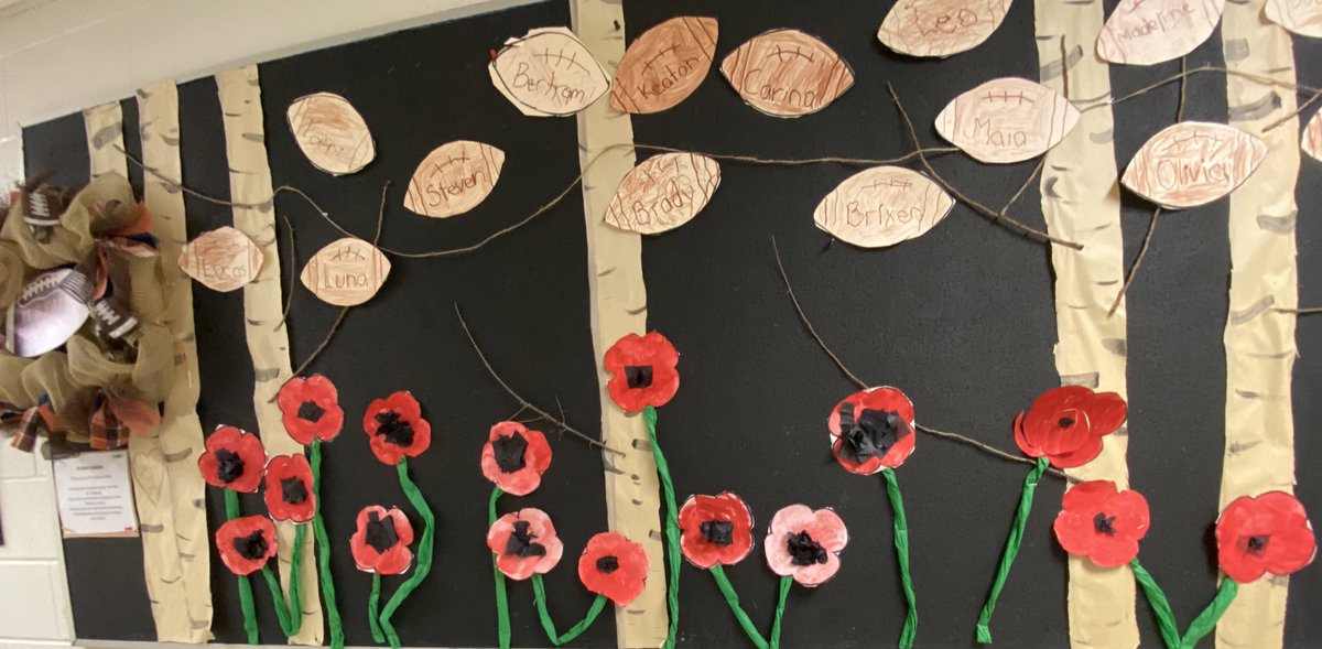 CoadyMichele74's tweet photo. Our class really loved learning and making Poppies for #RemembranceDay #Rm135 @MotherTeresaCES @PVNCCDSB #Respect #Thankful #WeRenember https://t.co/blgB9qaXan