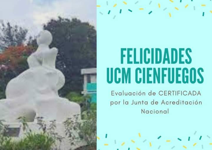 YagenPomares's tweet photo. 📢📢A nuestra @UCMCienfuegos1 MUCHAS FELICIDADES  
por recibir la categoría de CERTIFICADA por la JAN, resultado del esfuerzo de todos y el trabajo en equipo👏👏 https://t.co/UttA0DOl4s