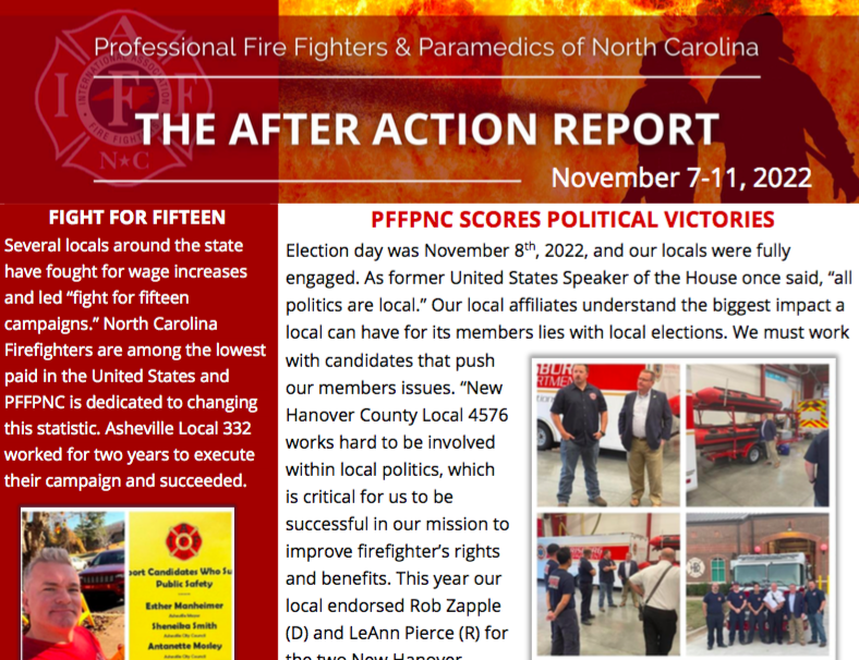 PFFPNC's tweet photo. The PFFPNC e-newsletter for Nov. 7-11 is now posted and reports on PFFPNC's political victories from Tuesday, as well as an update on the "fight for fifteen" campaigns inspired across the state.
READ: https://t.co/u4CvCsG8Le https://t.co/rsKhncvliQ