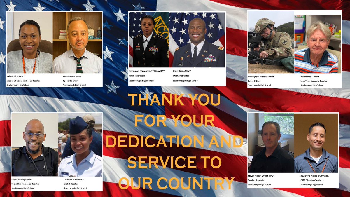 Wishing our Scarbrough Veterans a very Happy Veterans Day! 
We thank you for your selfless service 🇺🇸