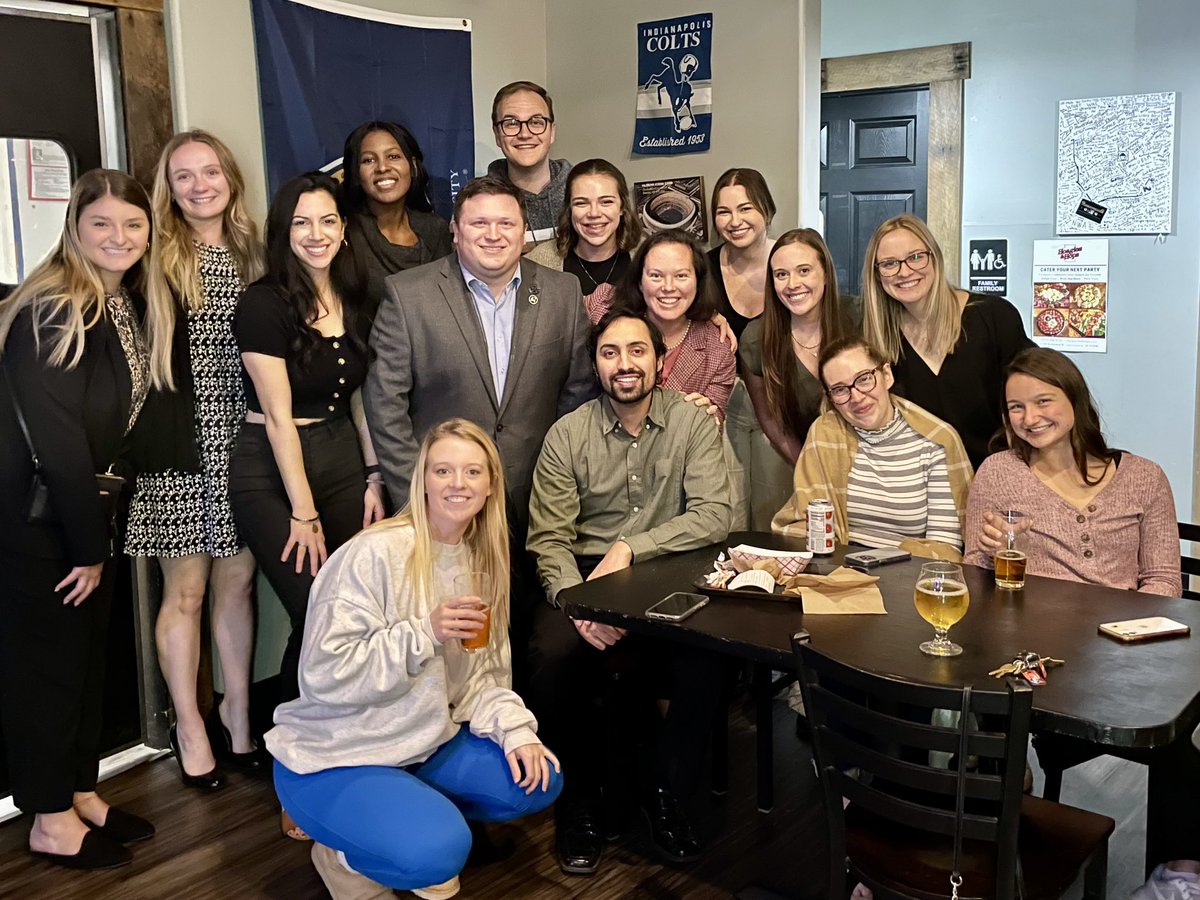 PharmDinDOworld's tweet photo. Committees, exams, emails, etc. can make faculty life a struggle.  But hanging out with colleagues and students is probably the most rewarding part of the job.  Thanks for the invite @DrJuliaHum and congrats to @sierraaashley_  on acceptance to @MUCOM_Indy ! https://t.co/yoKB5dGIwQ