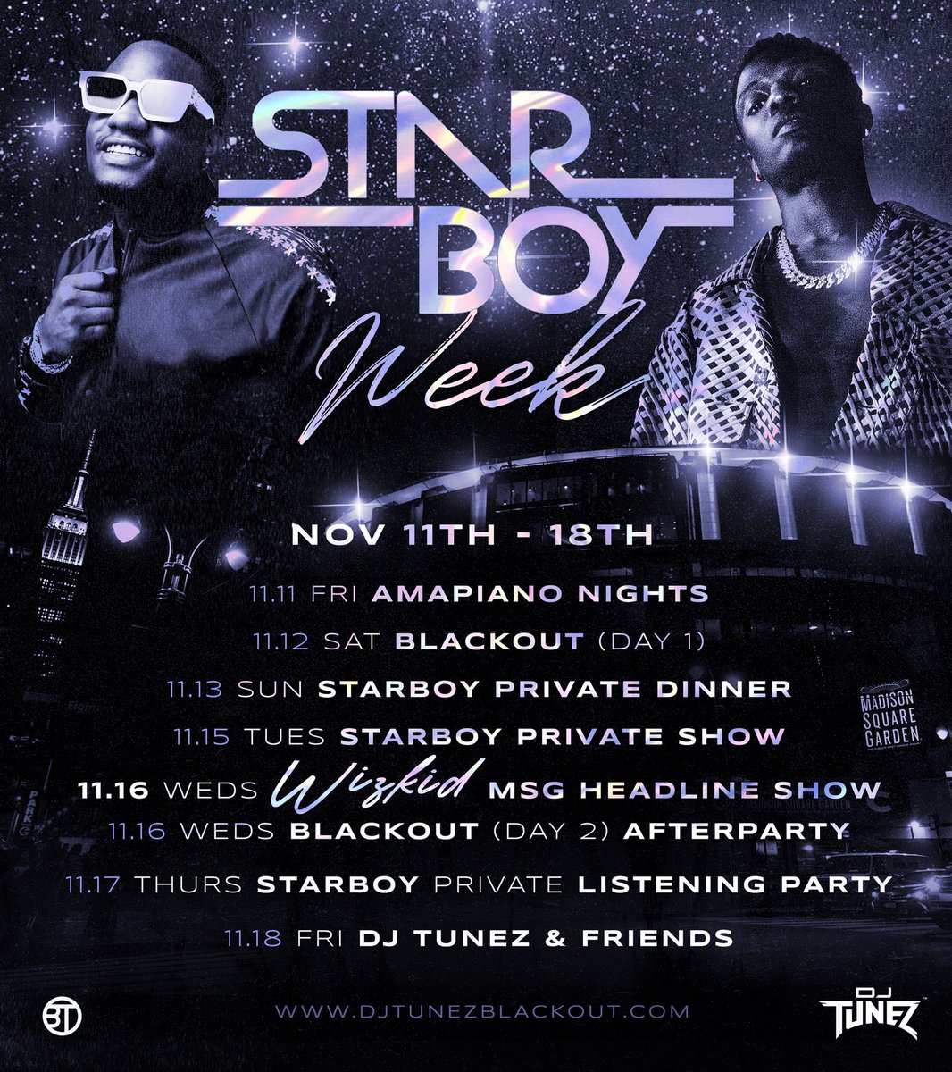 WE TAKING OVER NEW YORK! #STARBOYWEEK