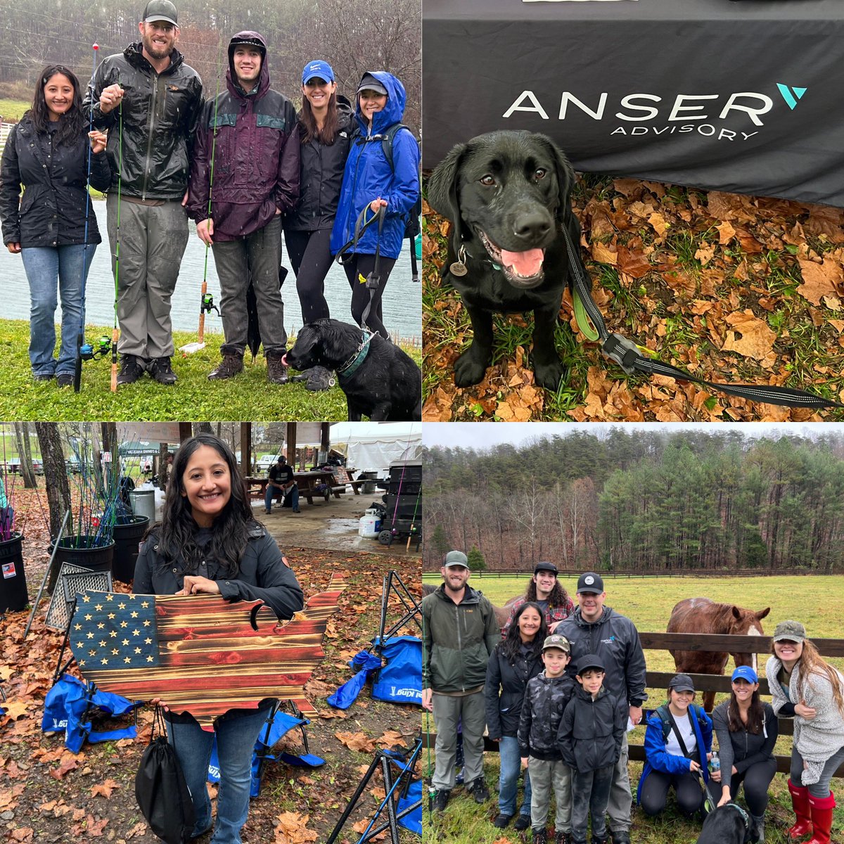 JessicaMHaddad's tweet photo. Was able to spend #VeteransDay at the Proper Patriot Annual Fishing Retreat. It was an honor to spend the day with those who have served and made sacrifices for our freedom. I’m lucky to work alongside so many Veterans and hope to continue to attract and retain such great talent! https://t.co/DnMn09FYqT