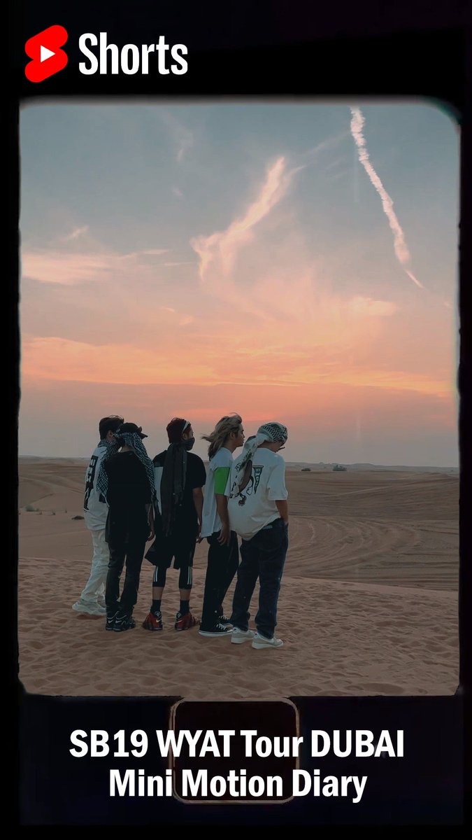 SB19Official's tweet image. Can&apos;t help but fall in love with Dubai. 💖 Grateful for that amazing first int&apos;l stop. 

Head on over to @youtube to watch our latest #shorts 
🔗 youtube.com/shorts/ZKYRmwy…

#SB19 #WYAT
#WYATTour #WYATTourDubai
#WhereYouAtSB19